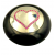 Heart 0.75ct Pink Sapphires Black handle +$1,305.70